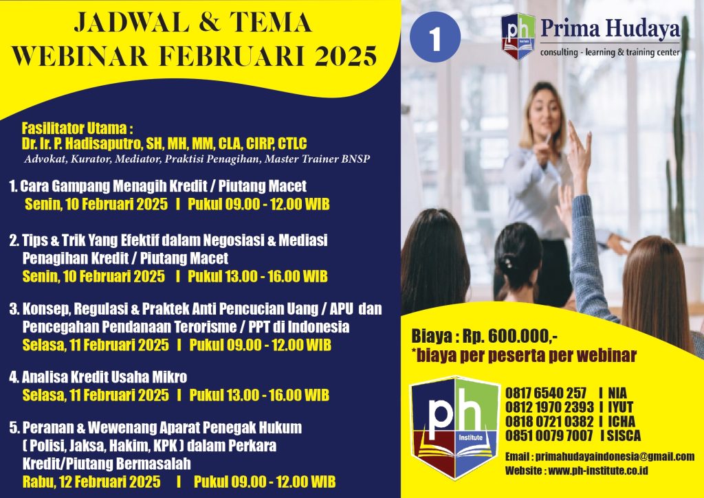 Jadwal Webinar Februari 2025
