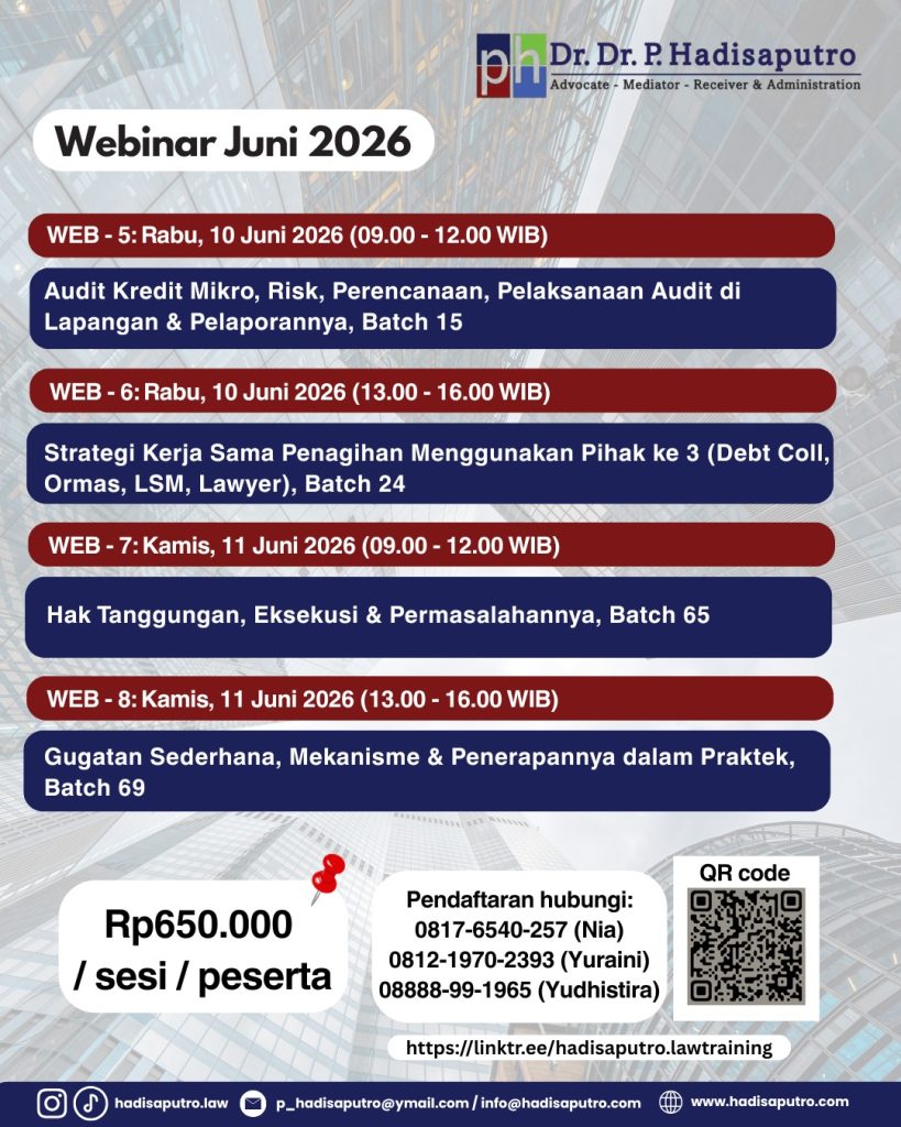 Tema & Jadwal Public Training dan Webinar Juni 2026