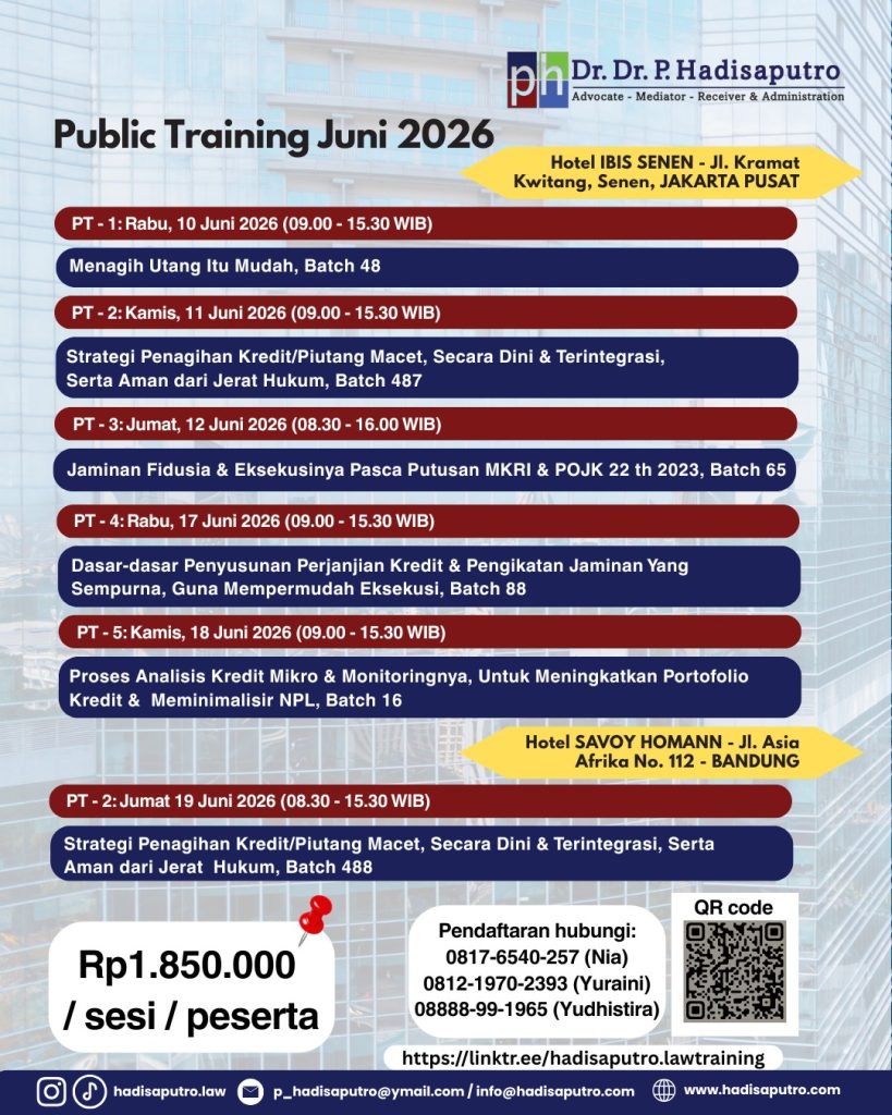 Tema & Jadwal Public Training dan Webinar Juni 2026