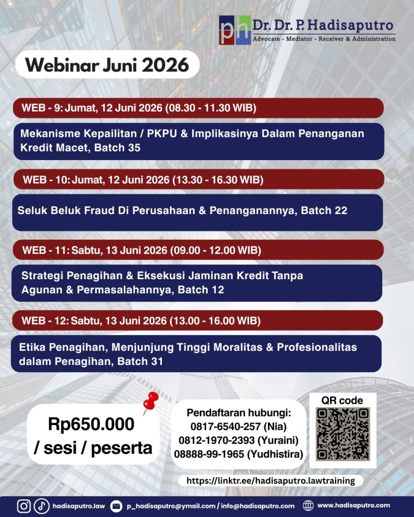 Tema & Jadwal Public Training dan Webinar Juni 2026